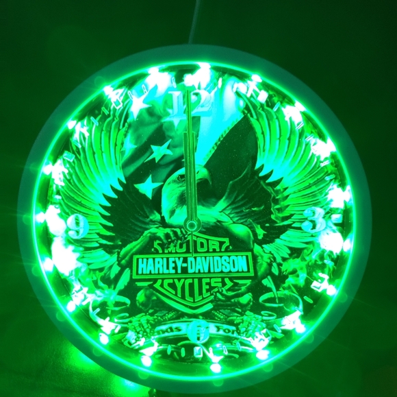 Harley Davidson RGB led clock - Picture 6 of 8